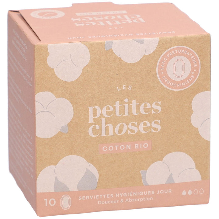 Les Petites Choses Hygiene Day Towels Organic Cotton Box of 10