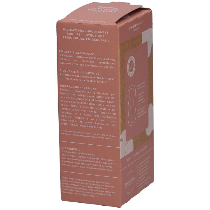 Les Petites Choses Protège-slips Flex en coton biologique, boîte de 24