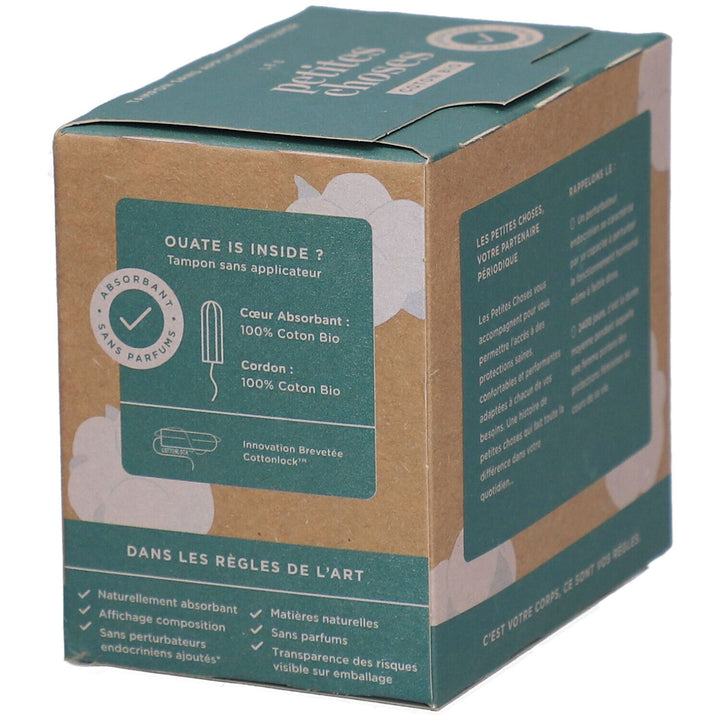 Les Petites Choses Flux Super pads without applicators Bioes cotton Box of 18