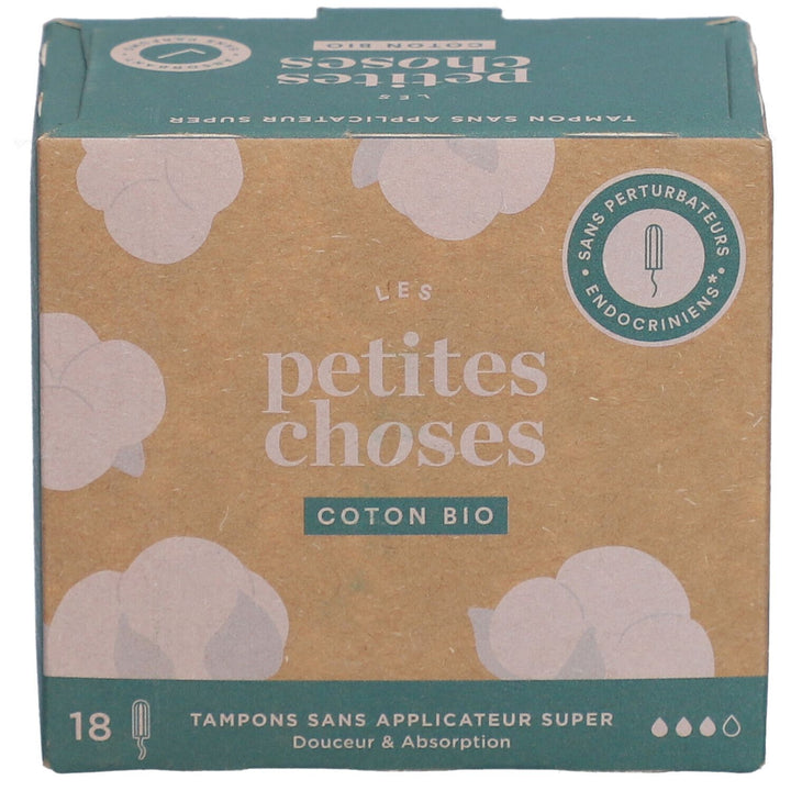 Les Petites Choses Flux Super pads without applicators Bioes cotton Box of 18
