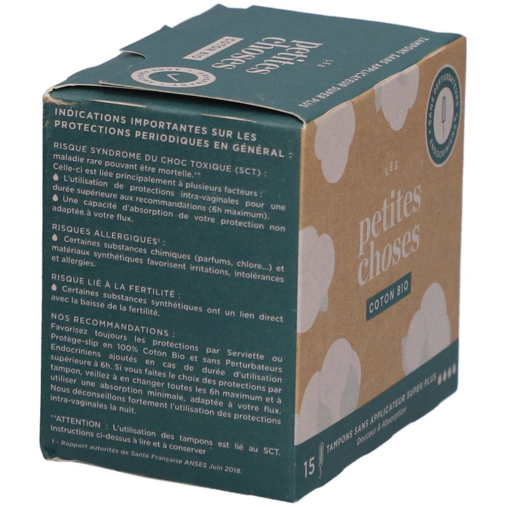 Les Petites Choses Flux Super Plus tampons without applicators Bioes cotton x15