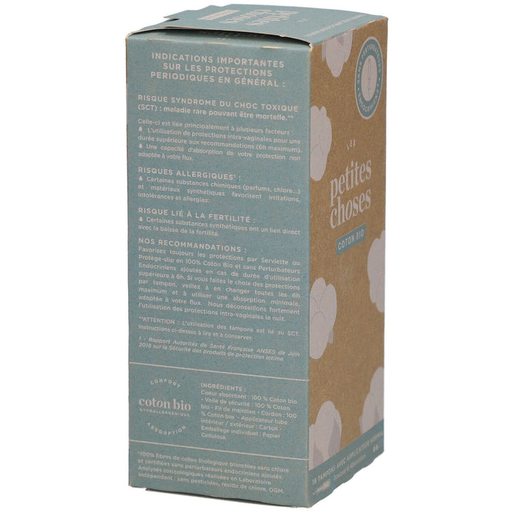 Les Petites Choses Normal Flow Tampons With Bioes Cotton Applicators x16