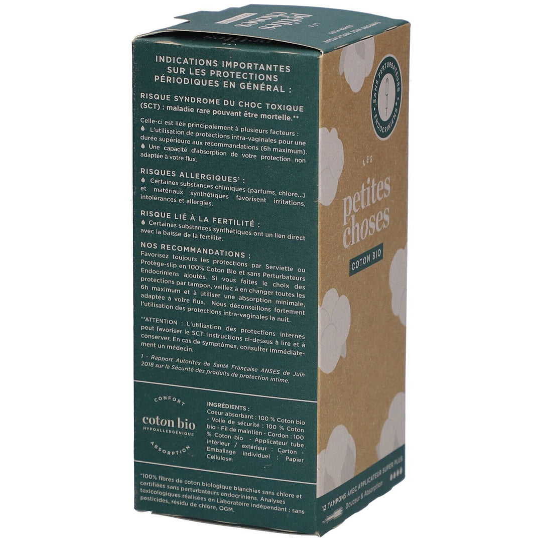 Les Petites Choses Bioes tampons with applicator - Flux Super Plus x14
