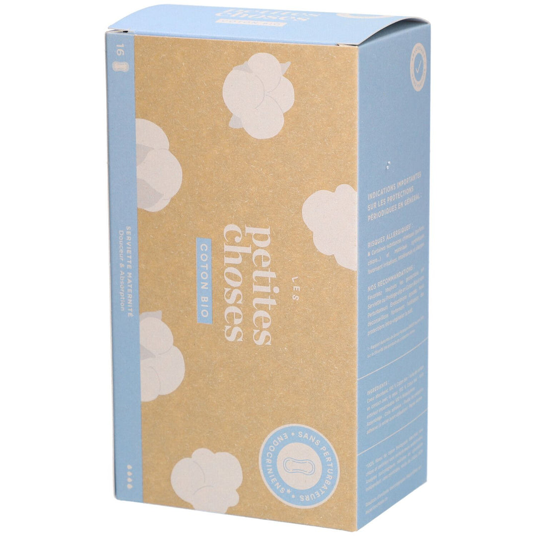 Les Petites Choses Hygiene Maternity Pads - Bioes Cotton x16
