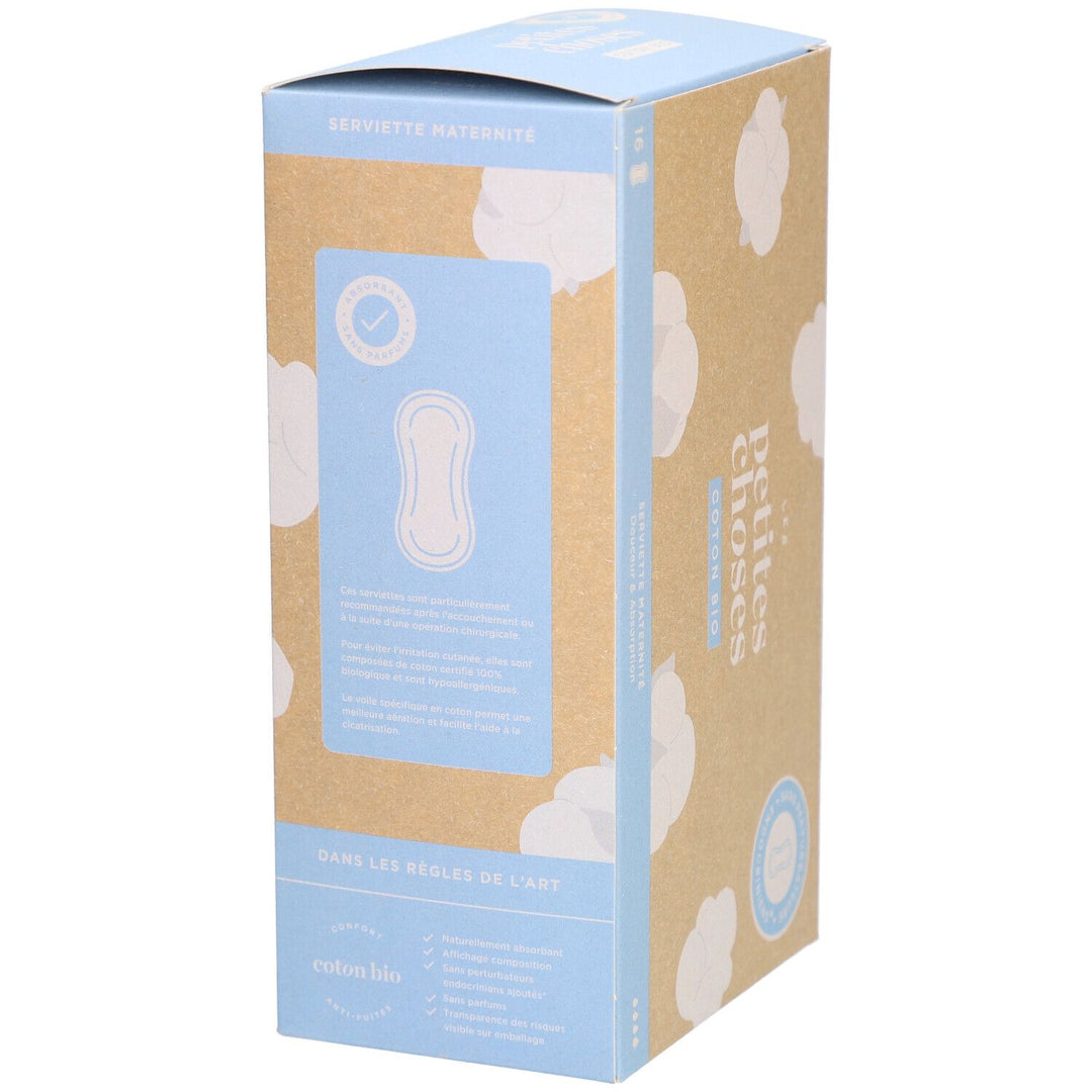 Les Petites Choses Hygiene Maternity Pads - Bioes Cotton x16