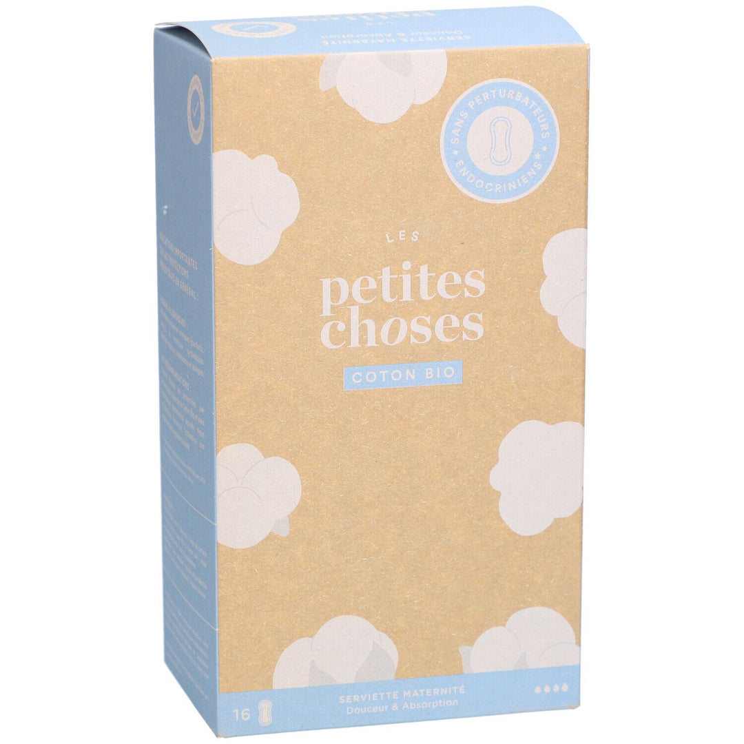 Les Petites Choses Hygiene Maternity Pads - Bioes Cotton x16