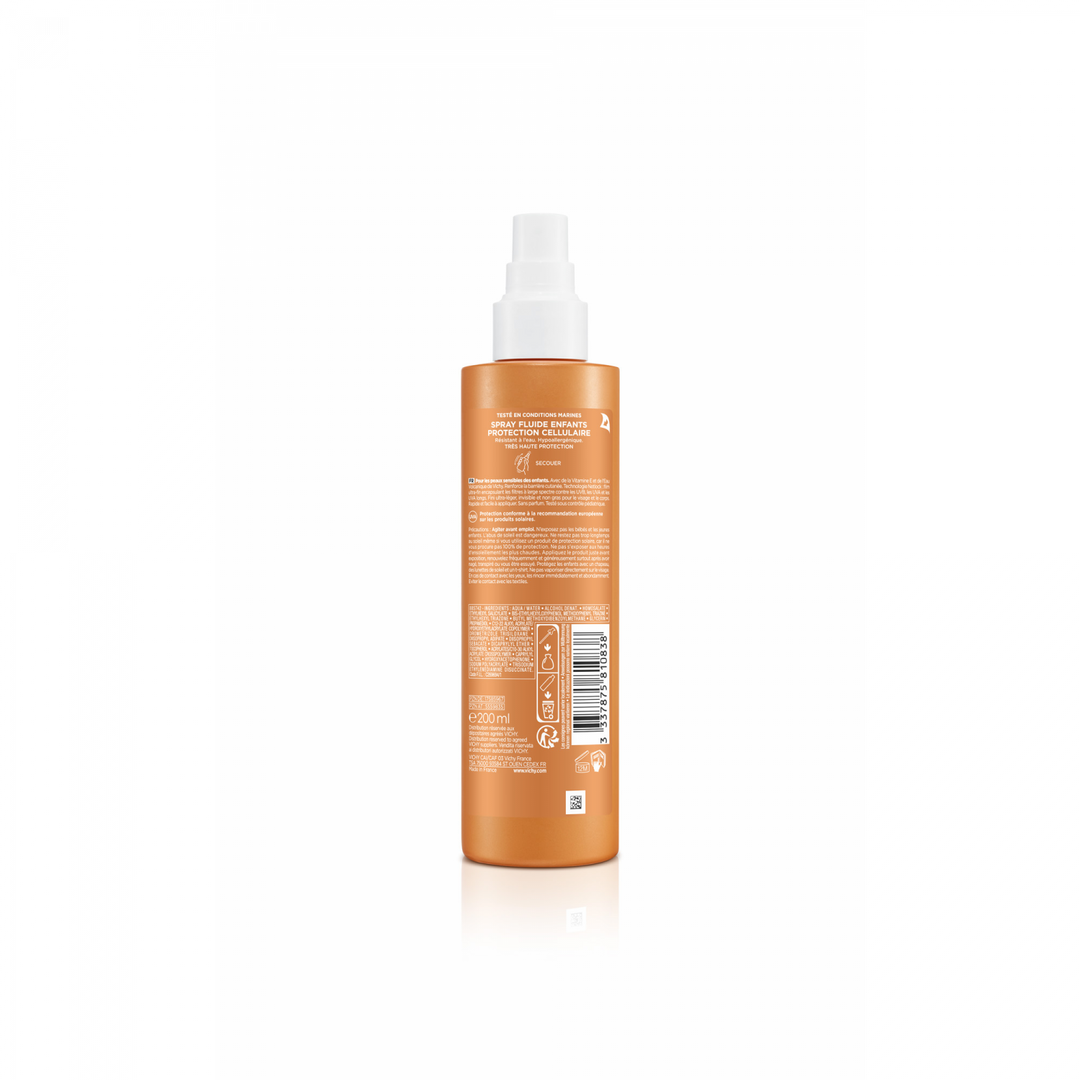 Vichy Capital Soleil Kids Cell Protect Water Fluid Spray SPF50+ 200ml (6.76 fl oz)