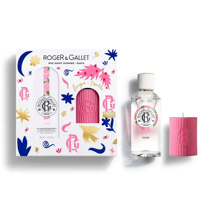 Roger & Gallet Rose Set de regalo Eau Bienfaisante 100ml + Vela perfumada