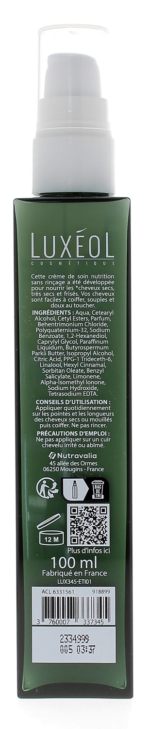 Luxeol Nourishing Care Crème 100ml pour cheveux secs et très secs