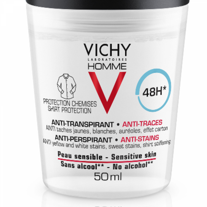 Vichy Anti-Perspirant Roll-On 48h Anti-stains  50ml (1.69fl oz)