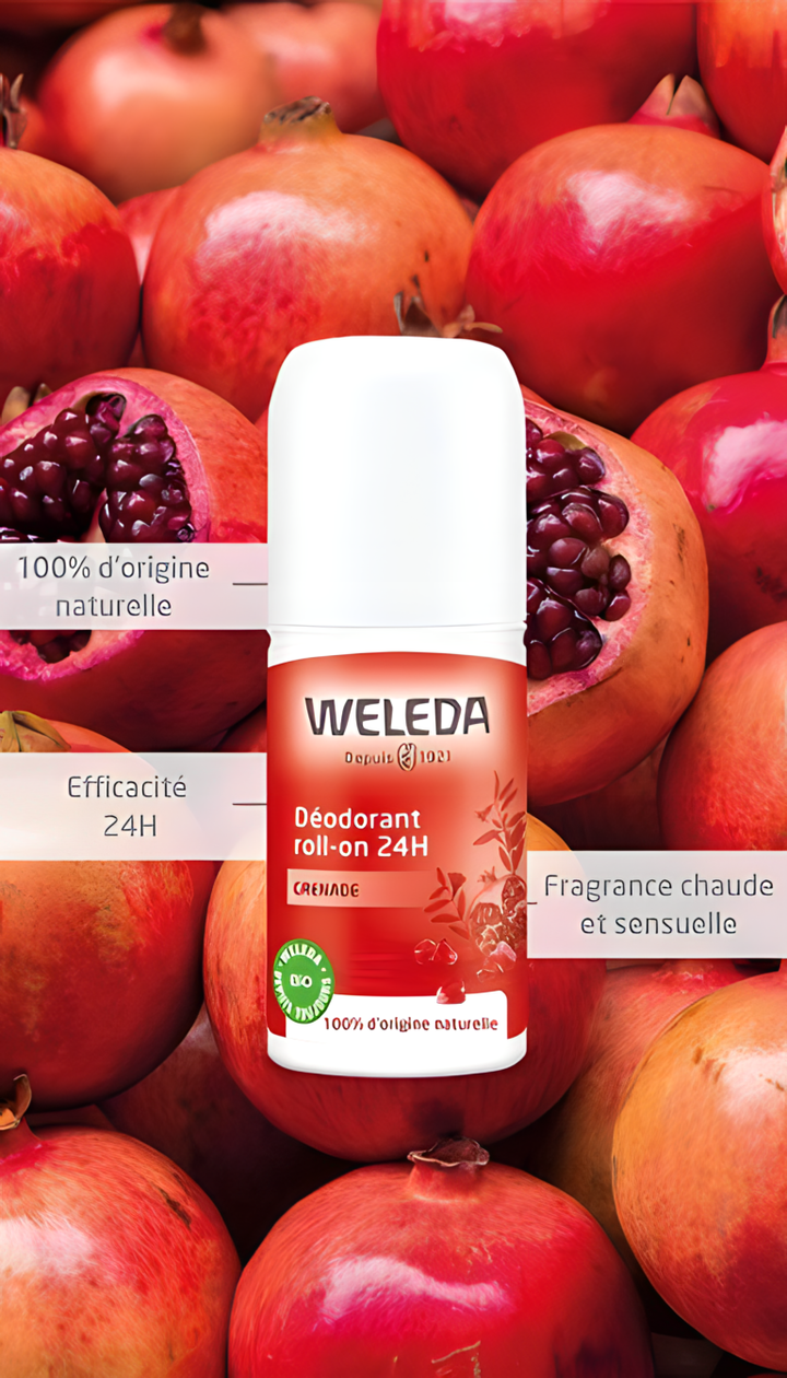 Weleda Grenade Deodorant Roll-On 24h 2x 50ml (1.69fl oz)
