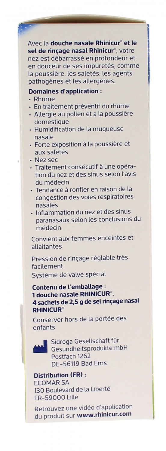 Rhinicur Nasal rinse + 4 rinsing salt sachets