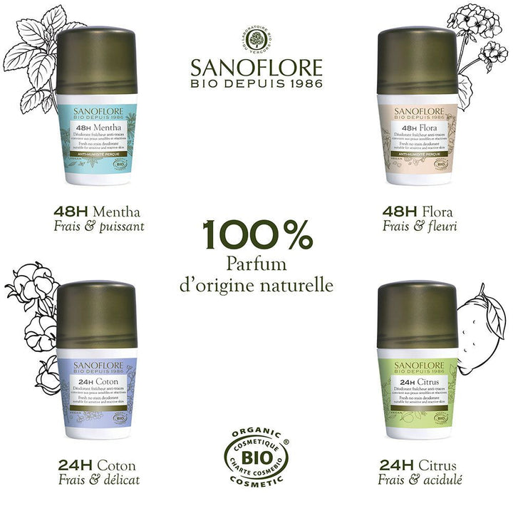 Sanoflore Nuage De Fraicheur مزيل عرق 24 ساعة 50ml