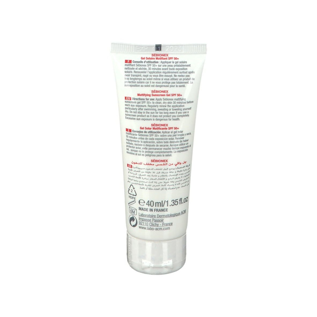 ACM Sébionex SPF 50 Matifying Suncare Gel 40ml (1.35fl oz)