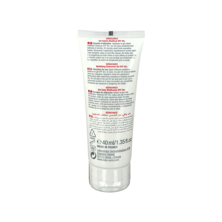 ACM Sébionex SPF 50 Matifying Suncare Gel 40ml (1.35fl oz)