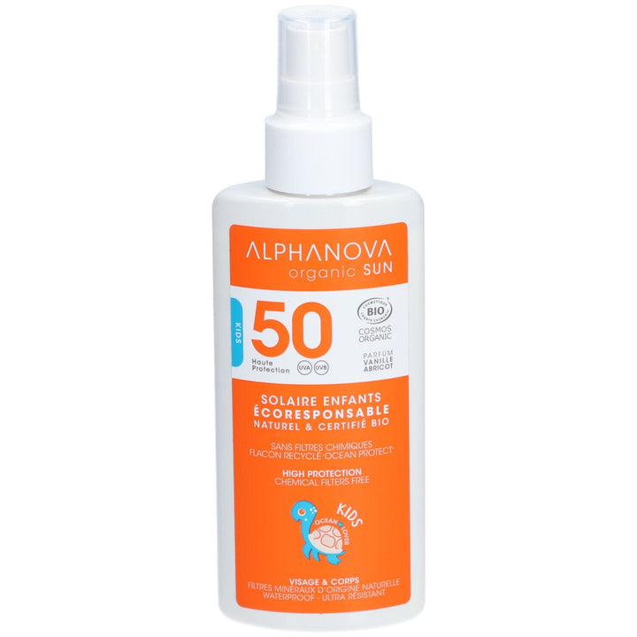 Alphanova Sun Kids Very High Protection Spf50+ Vanilla Apricot perfume 125ml (4.22fl oz)
