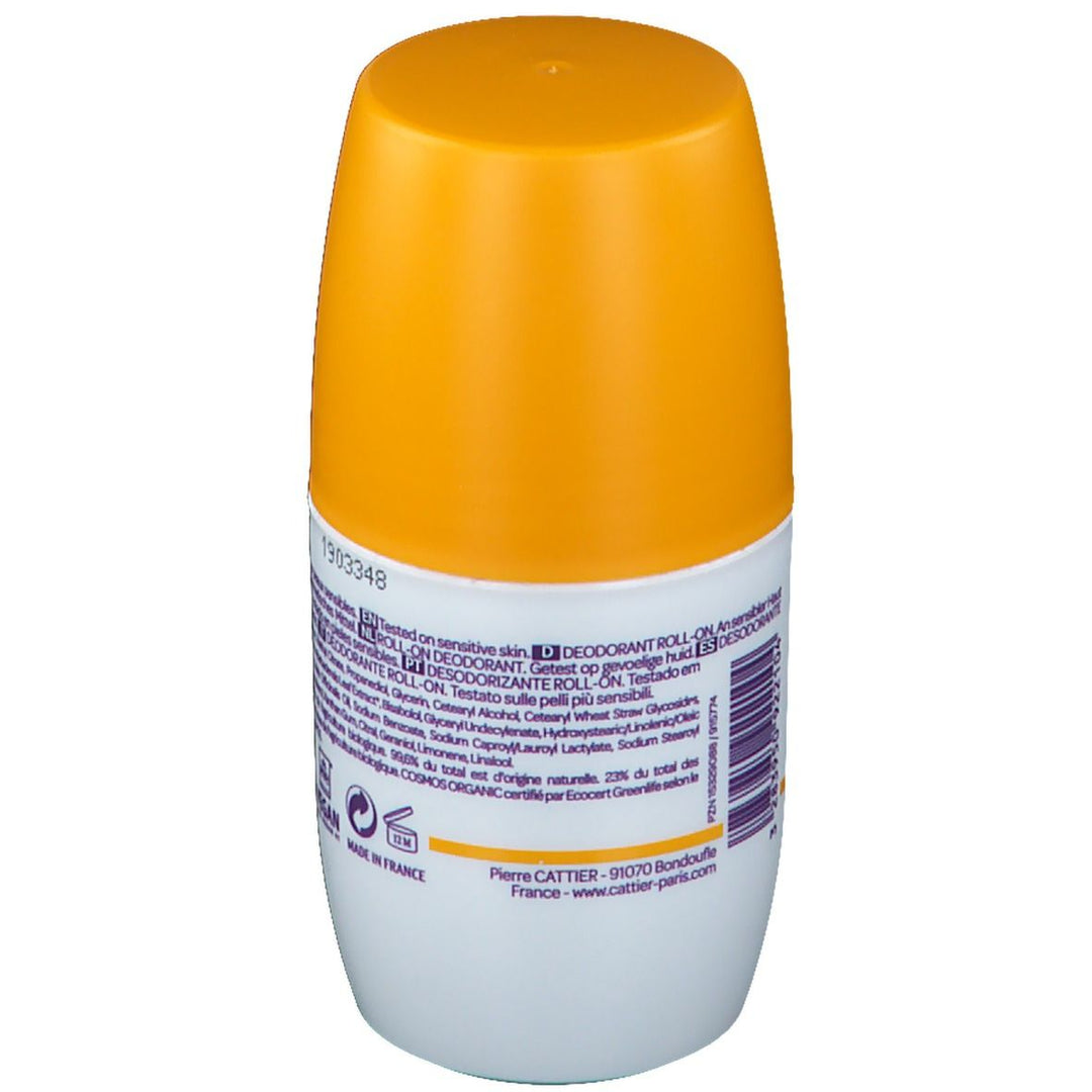 Cattier Deodorante Roll-on al profumo di agrumi, bergamotto e arancia Bio 50ml