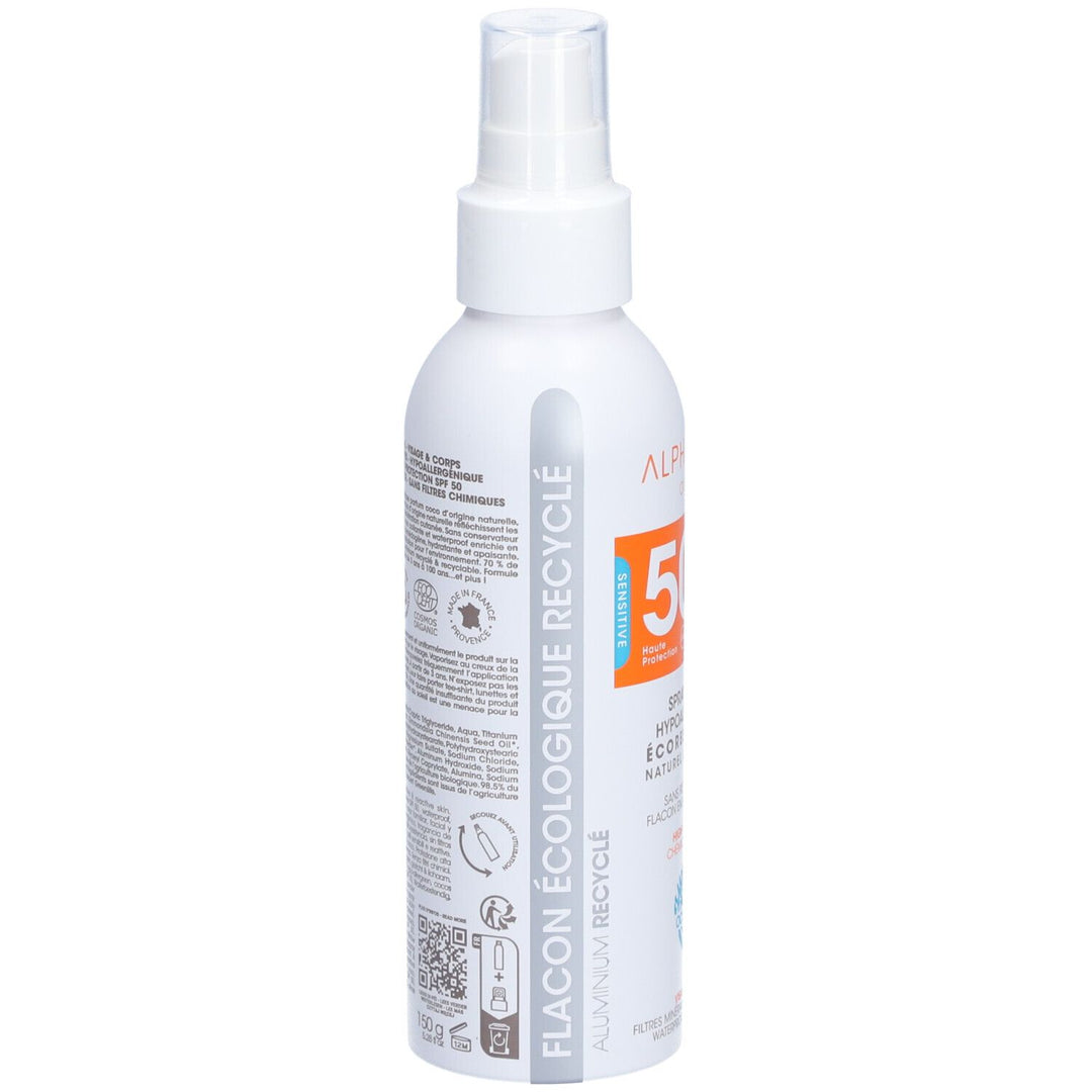 Alphanova Sun Spray solar familiar de alta protección SPF50+ 150g