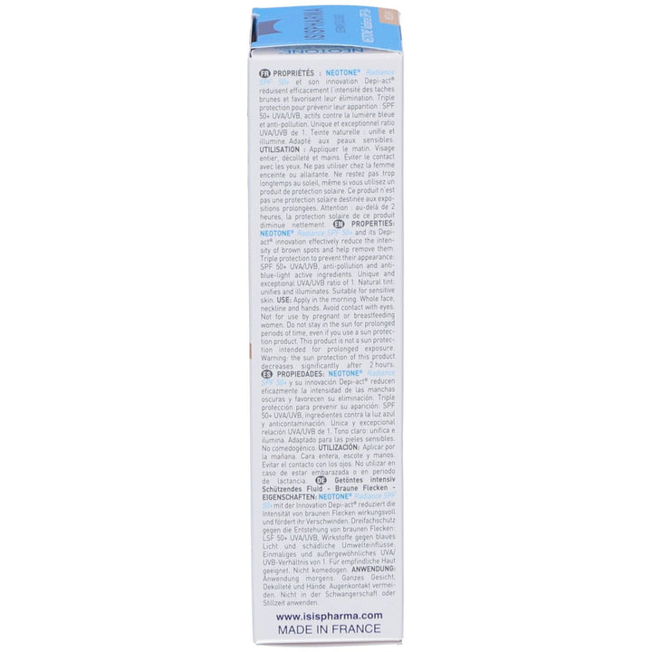 Isispharma Neotone Radiance Fluide teinté protecteur intensif SPF50+ 30ml
