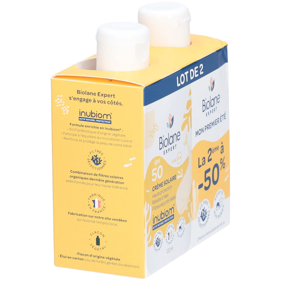 Biolane Expert SPF50 Sunscreen Babies & Children 100ml x2 (3.38fl oz x2)
