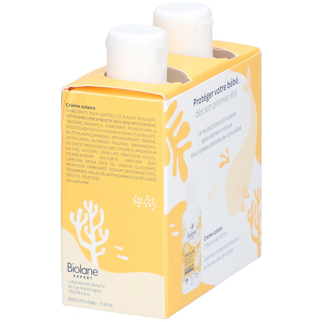 Biolane Expert SPF50 Sunscreen Babies & Children 100ml x2 (3.38fl oz x2)