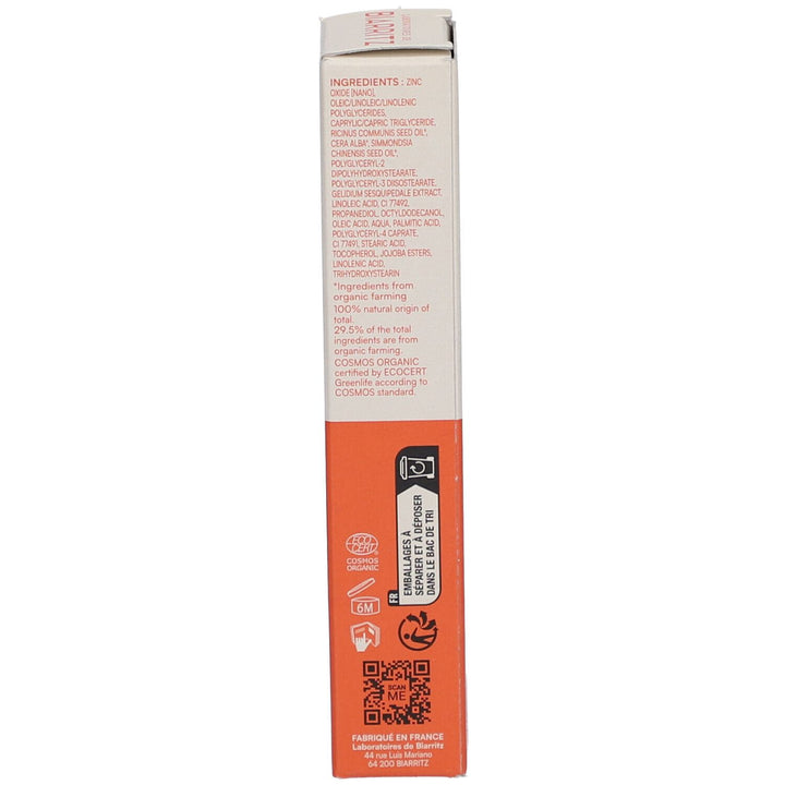 Laboratoires De Biarritz Organic Sun Care Balsamo Labbra Alta Protezione Mare e Montagna SPF30 15ml