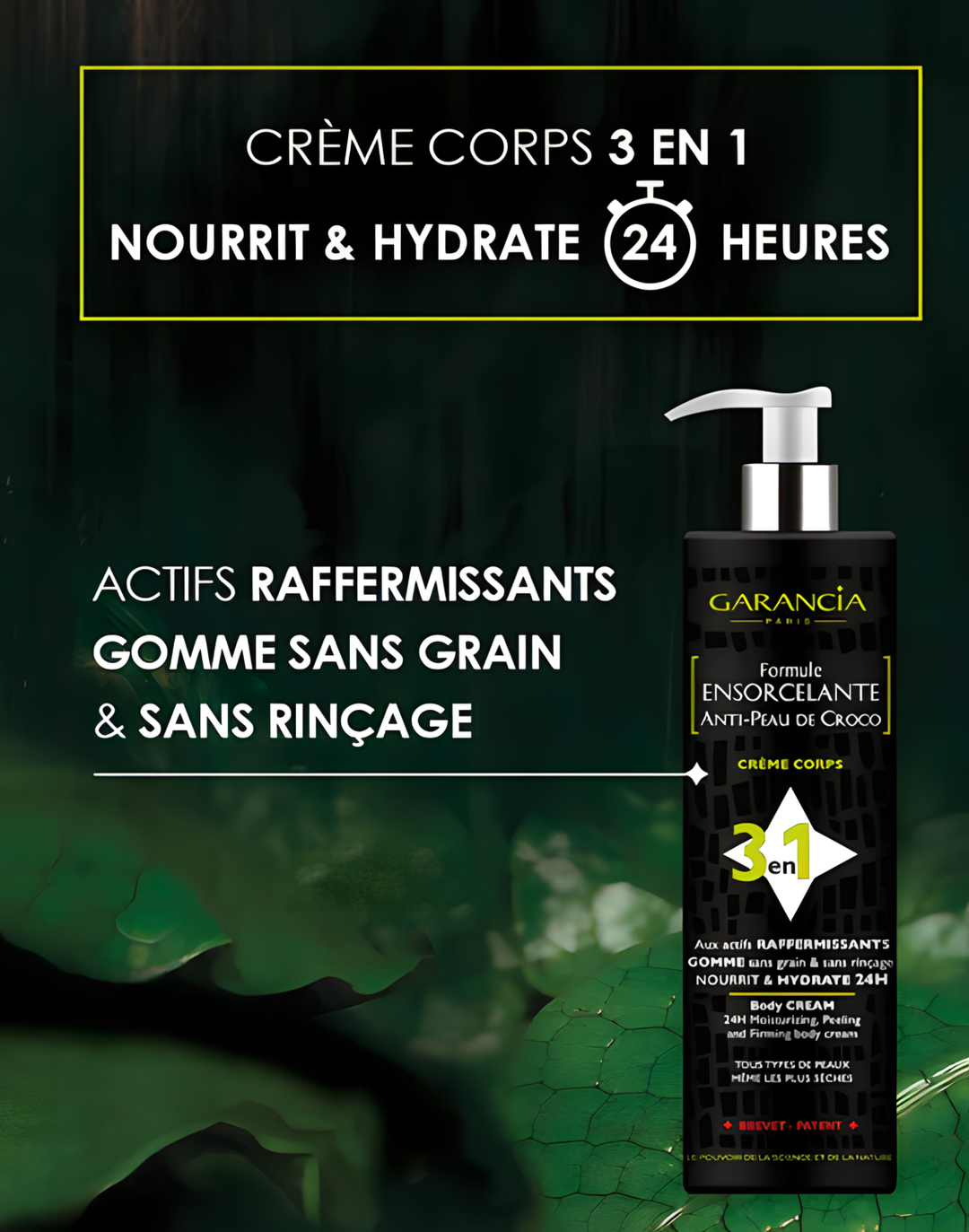 Garancia Ensorcelante Formule Crème Corps Exfoliante et Raffermissante 400ml