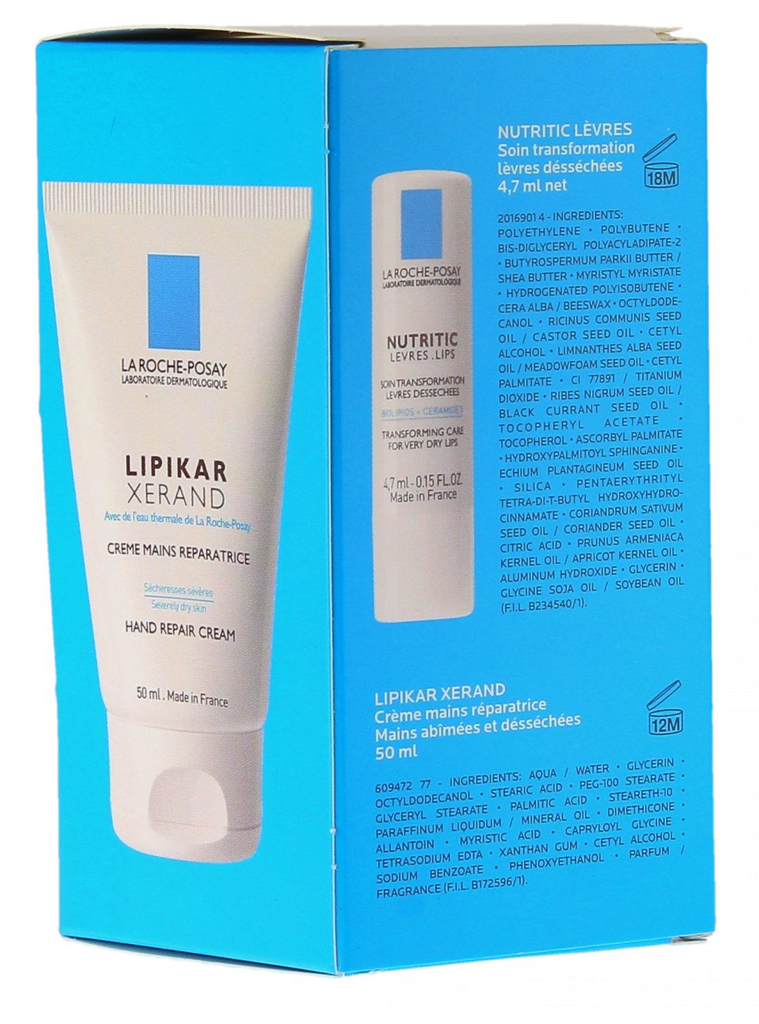 La Roche-Posay Lipikar Xerand Duo Hands & Lips Nutritic 50ml (1.69fl oz)