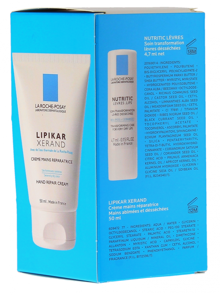 La Roche-Posay Lipikar Xerand Duo Hands & Lips Nutritic 50ml (1.69fl oz)