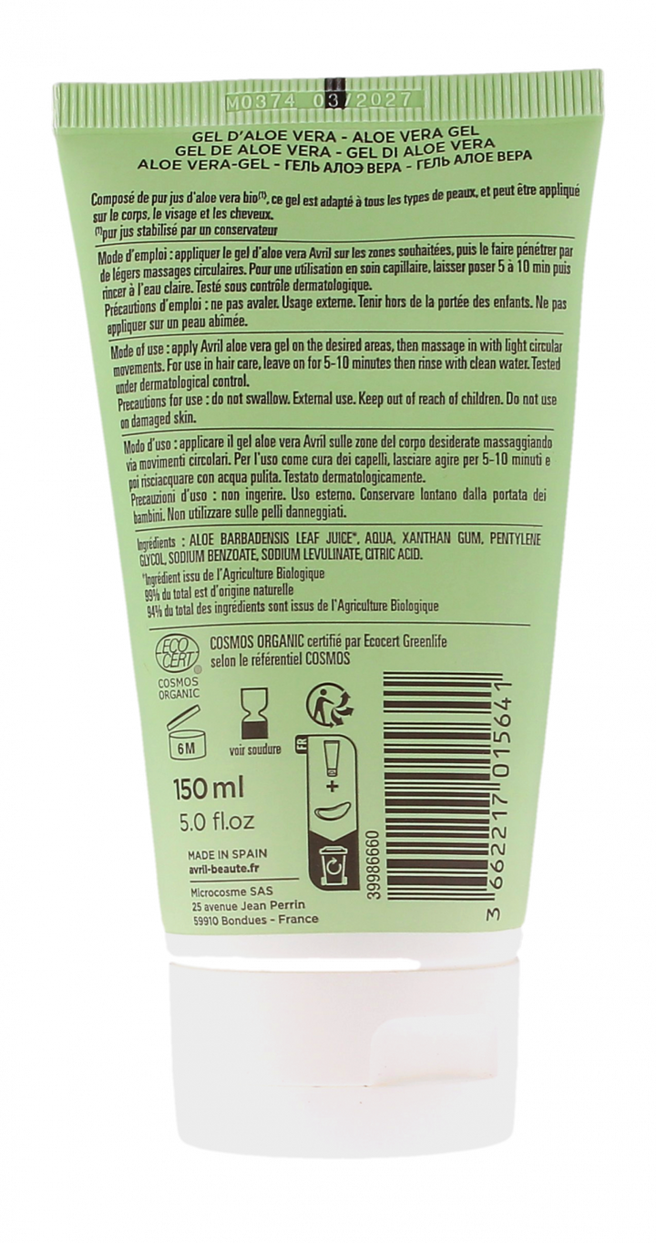 Avril Organic Aloëveragel 150ml