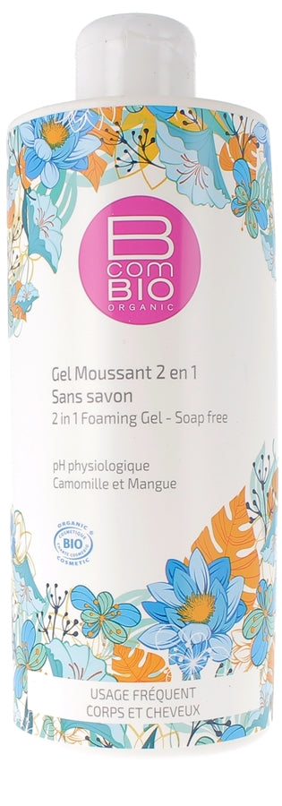 Bcombio Organic 2 In 1 Foaming Gel without Bio Soaps 500ml (16.90fl oz)