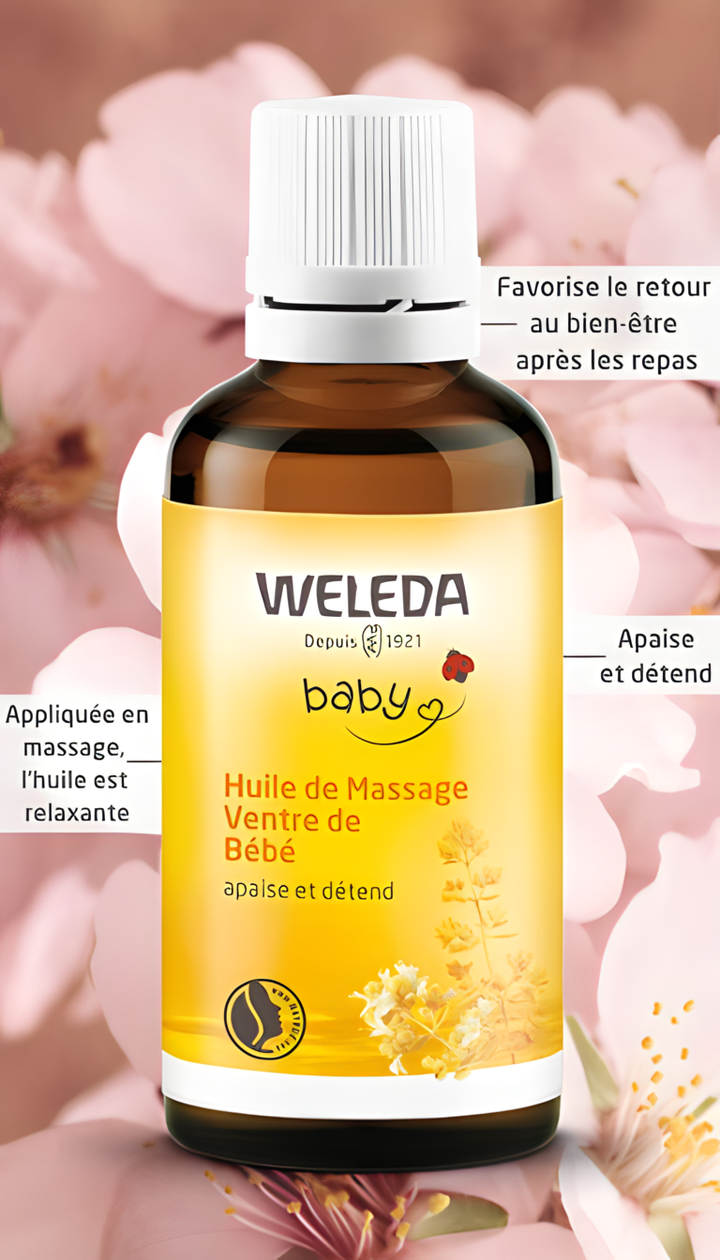 Weleda Olio da massaggio per il pancino del bebè 50ml