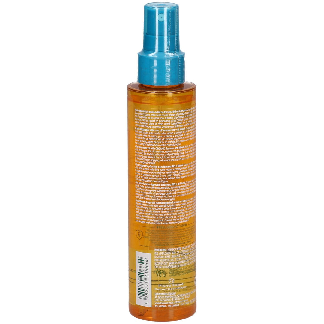 Klorane Polysianes After-Sun Repair Oil with Tamanu and Monoi 150ml (5.07fl oz)