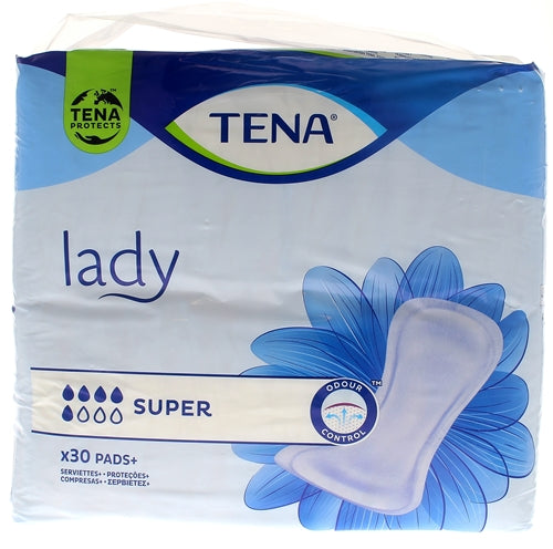 Tena Lady Super absorbent pads 30 units
