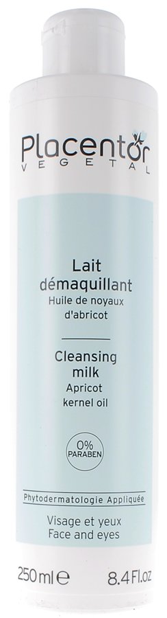 Placentor Végétal Leite de Limpeza com Óleo de Damasco 250ml