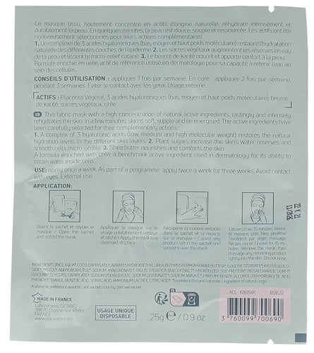 Placentor Végétal Intense moisturizing mask 3 hyaluronic acids & shea butter x1