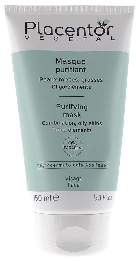 Placentor Vegetal Green Clay Purifying Mask Combination To Oily Skins 150ml (1.69fl oz)