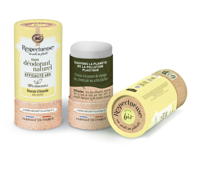 Respectueuse Mon Deodorants Naturel Efficace 48h Bioes Gentle Almond Sensitive Skin  50g (1.76oz)