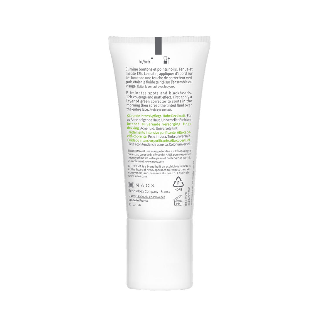 Bioderma Sebium Global Cover Intensive Purifying Care High Coverage for Acne-Prone Skin 30ml (1.01fl oz)