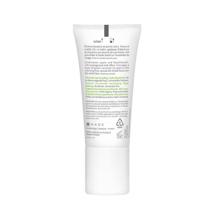 Bioderma Sebium Global Cover Intensive Purifying Care High Coverage for Acne-Prone Skin 30ml (1.01fl oz)