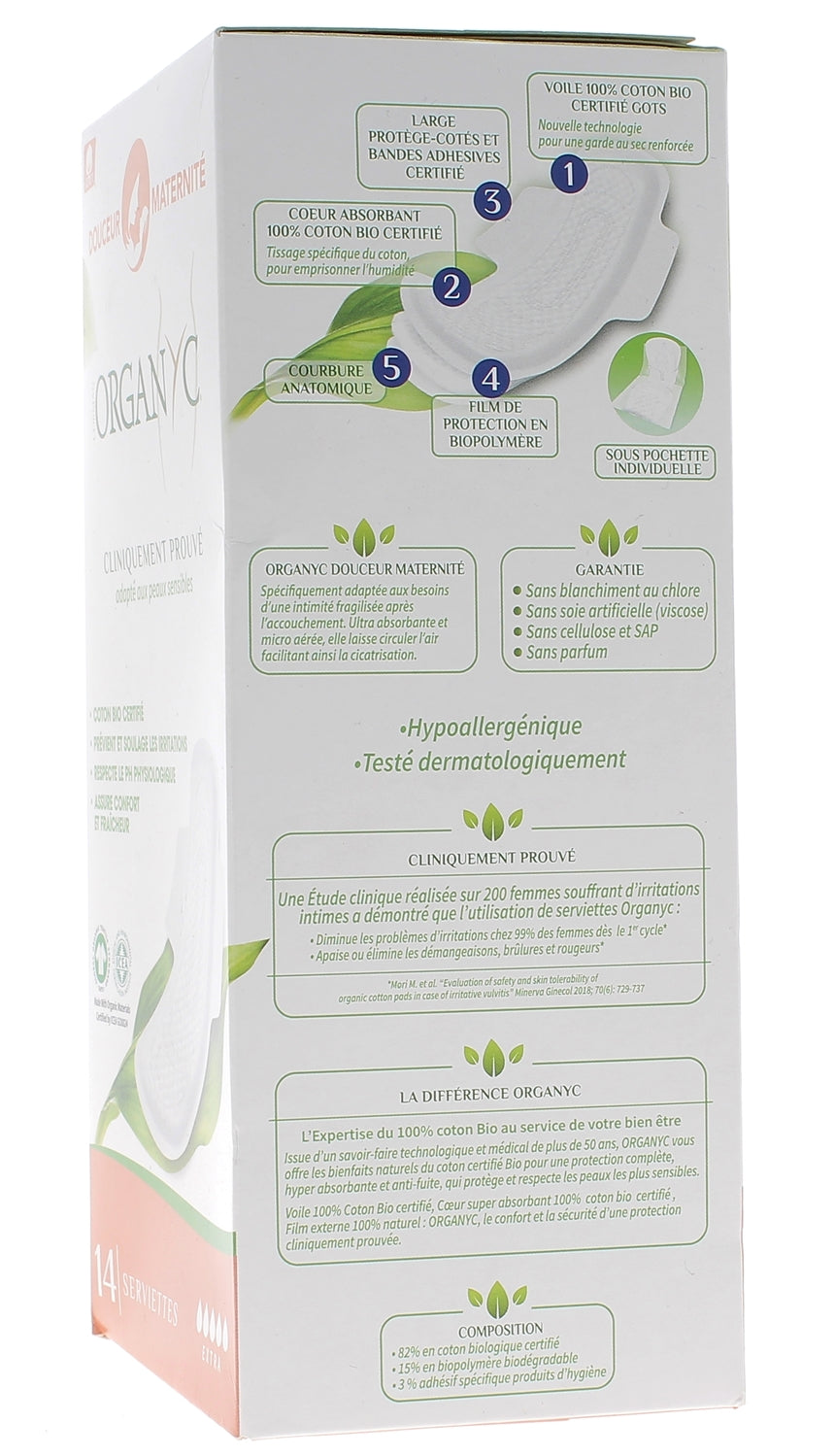 Organyc Maxi Gentle Maternity towels X14