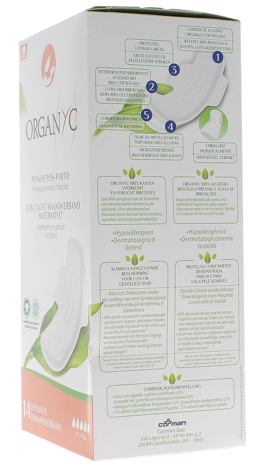 Organyc Maxi Gentle Maternity towels X14