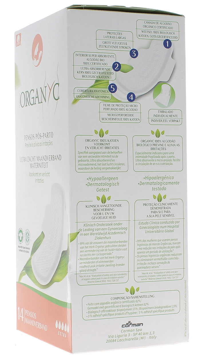 Organyc Maxi Gentle Maternity towels X14