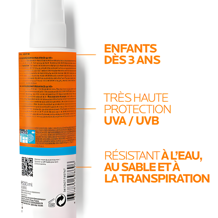La Roche-Posay Anthelios UVMune 400 Dermo-Pediatrics Invisible Spray SPF50+ 200ml (6.76floz)