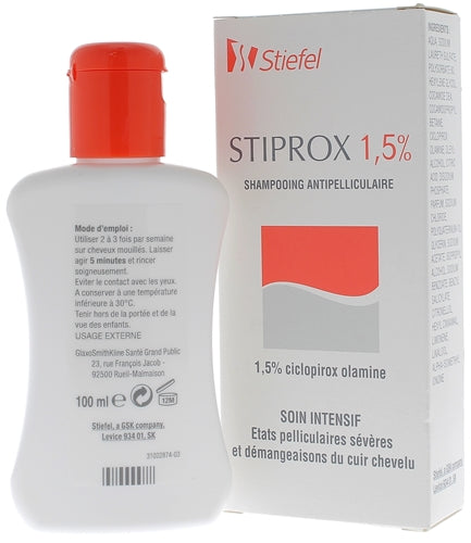 GSK Stiprox 1,5% Anti Dandruff Shampoo 100ml (3.38fl oz)