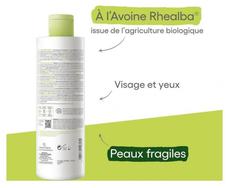 A-Derma Biology Leche limpiadora dermatológica orgánica hidratante 400ml
