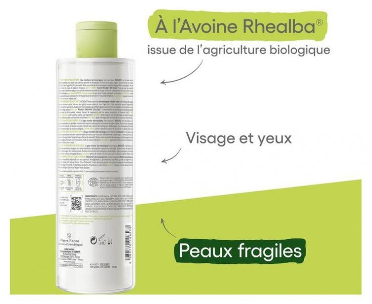 A-Derma Biology Agua micelar dermatológica limpiadora ecológica 400ml