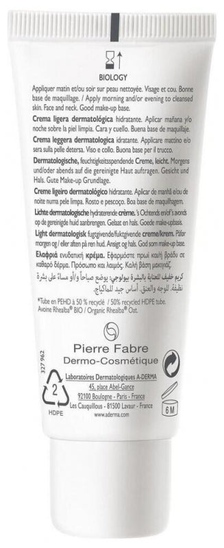 A-Derma Biology Hydrating Light Cream 40ml (1.35fl oz)