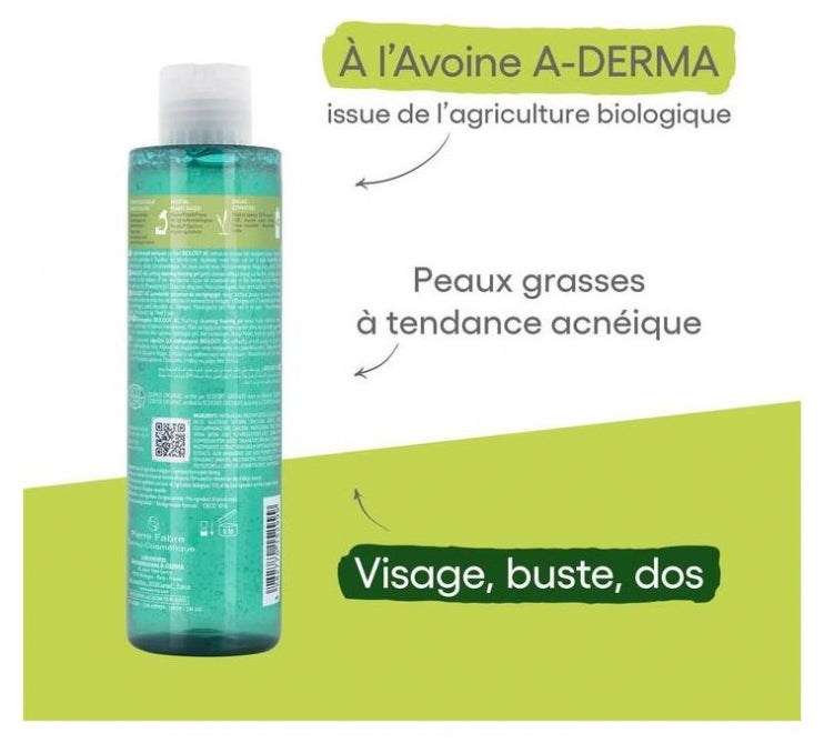 A-Derma Biology AC Purifying Foaming Gel Oily acne-prone skin 200ml (6.76fl oz)
