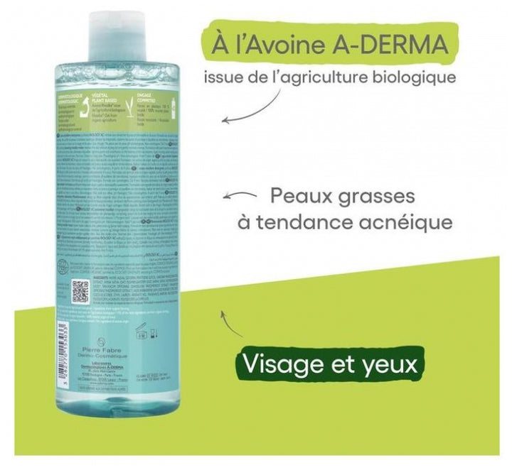 A-Derma Biology AC Purifying Micellar Water Bio 400ml (13.52fl oz)